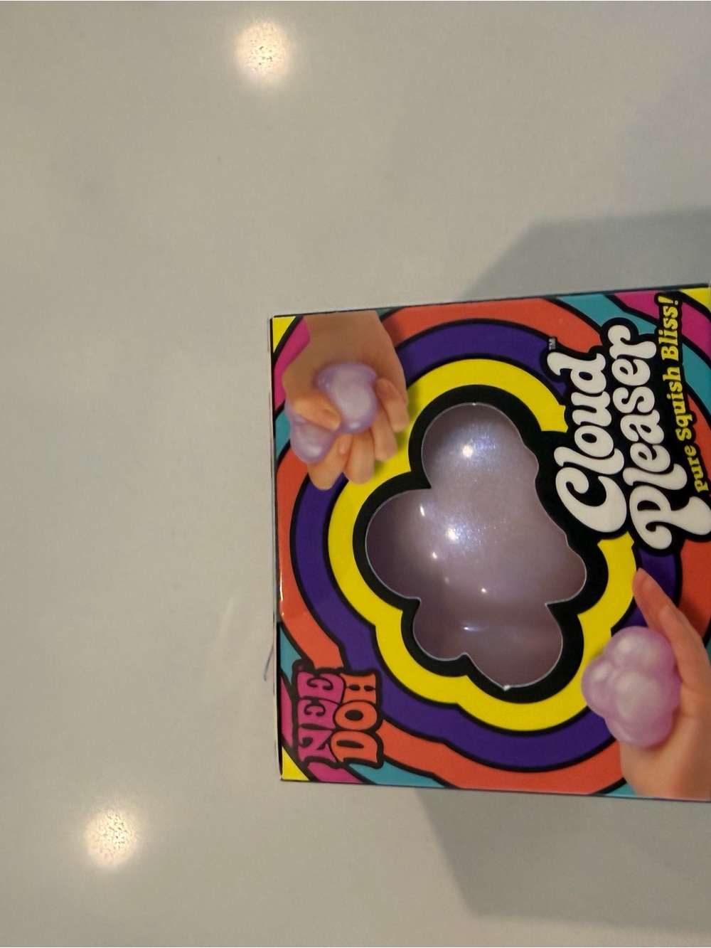 Needoh Cloud Pleaser Soft Posh Squish Purple Cloud Stress Toy rare - Picture 2 of 4